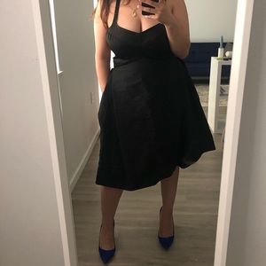 Black back cut out Halston dress ( size 10)